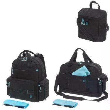 Imagem de Bolsa do bebê+mochila e bolsa térmica preta todo dia - kouii - BUBA