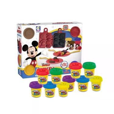 Imagem de Kit Brinquedo Infantil Massinha de Modelar Churrascaria Mickey Disney 