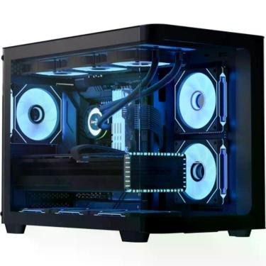 Imagem de Gabinete Gamer ATX P300C Mini Torre Micro ATX e Mini-ITX em Aço e Vidro Temperado com 3 Fans ARGB Preto