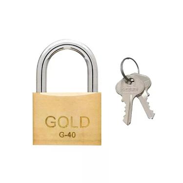 Imagem de Cadeado 40mm Latão Gold Gcc200005