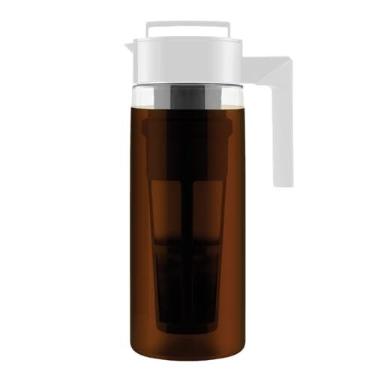 Imagem de Takeya Cafeteira de luxo patenteada para bebidas frias, 2 litros, branca