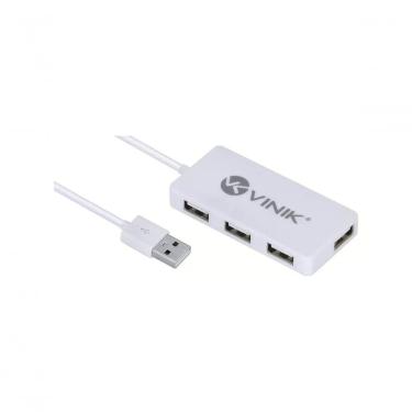 Imagem de Hub Usb 2.0 Com 4 Portas E 1,2m De Cabo Branco - Huv-20b