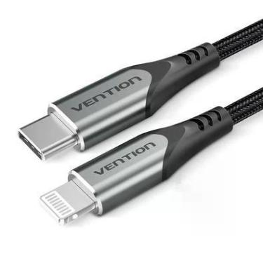 Imagem de Cabo Vention USB C Para Lightning Carregador Iphone Apple 1m