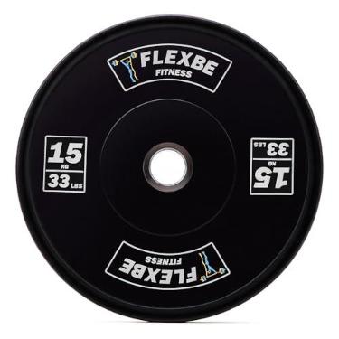 Imagem de Anilha Bumper Olímpica Cross Training Borracha 15 Kg