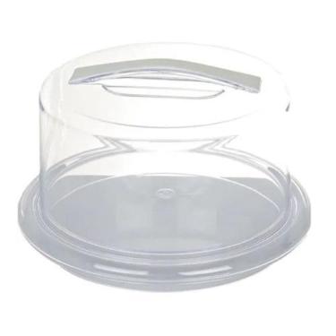Imagem de Porta Queijo Com Tampa Acrílico - Queijeira Cozinha 20 Cm - Acrilic Li