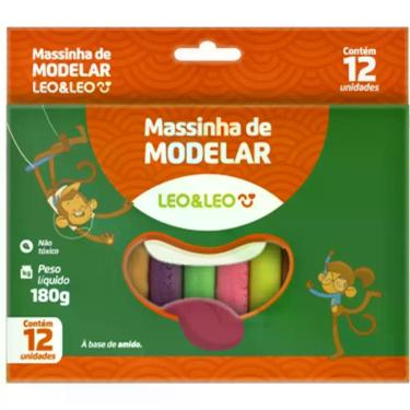 Imagem de Massa para Modelar Leoleo 12 Cores