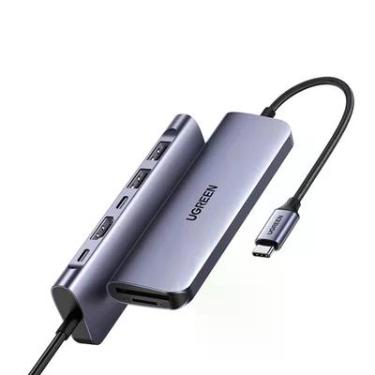 Imagem de Hub Adaptador Ugreen, 7 Em 1, Para USB C + 100w, Power Delivery