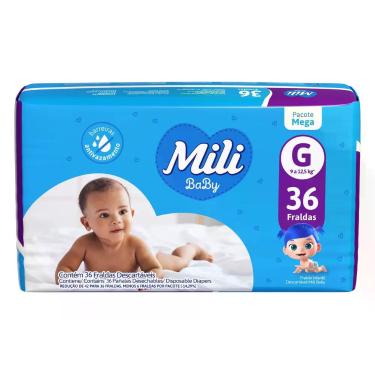 Imagem de Fralda mili baby mega g 36 und - Mili SA