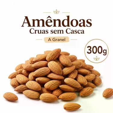 Imagem de Amêndoas Cruas sem Casca a Granel Snack Crocante Quantidade:1kg - Natu