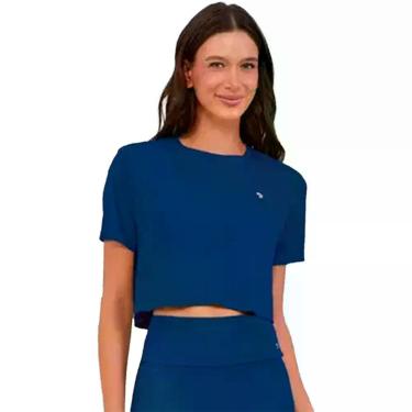 Imagem de Cropped Alto Giro Eterna Feminino, Marinho, G
