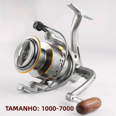 Imagem de Carretilha De Pesca Giratória Rooblinos LD Com Carretel De Metal, Inte