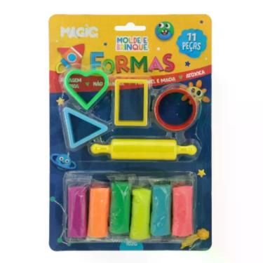 Imagem de Massa para Modelar Criativa Formas 11 Peças Molde e Brinque - Magic KI