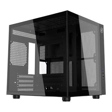 Imagem de Gabinete Gamer Aquário Kalkan KLK00039 - Vidro Temperado - Micro ATX - Preto - KLK00039