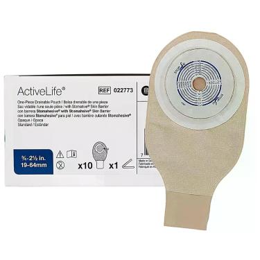 Imagem de Bolsa Colostomia Active Life Opaca 19-64mm 22773 10 unidades - Convate
