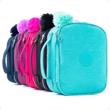 Imagem de Estojo Box Organizador Escolar Bolsinha De Lápis Com Pompom - Hxt, Ver