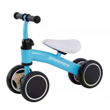 Imagem de Bicicleta De Equilíbrio 4 Rodas Retro Sem Pedal Azul - Buga Kids