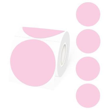 Imagem de Adesivos Térmicos STARLIBOO - 7,62cm (Redondos), Rosa - 400 Etiquetas/