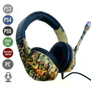 Imagem de Headset Gamer Kapbom Ka-908 Com Luz Led Rgb Youtubers