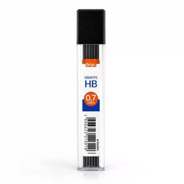Imagem de Grafite 0.7mm HB BRW 12 Unidades Tubo Lápis Mecânico Escolar Traço Fir