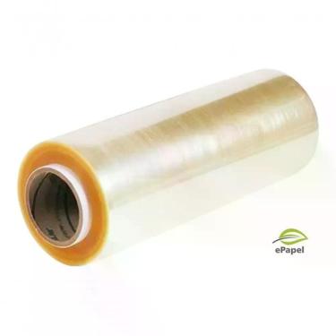 Imagem de Filme Plástico PVC 38CM X 300M 7,5 MICRONS para Embalagens Livre de Bisfenol a Transparente Higipack