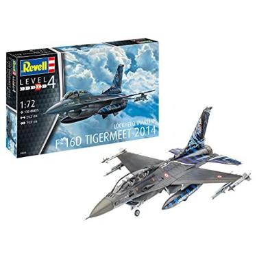 Imagem de Revell 03844 Lockheed Martin F-16D Tigermeet 2014 1:72 Scale Unbuilt/Unpainted Plastic Model Kit