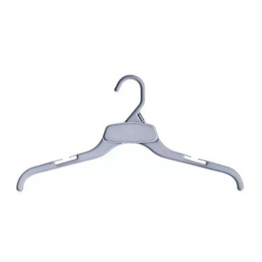 Imagem de Cabide blusa adulto 42,2 cm - 1002 - IOPLAST, Prata, 150 peças