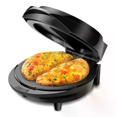 Imagem de Omeleteira Elétrica Mondial Pratic Omelet OM-01, Preto e Prata, 220V
