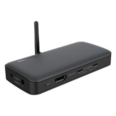 Imagem de NearHub Adaptador multiportas Air All in One Hub com HDMI, 3 USB tipo C, 1 porta de rede, conecta simultaneamente microfone, câmera, quadro branco inteligente ou TV para reunião híbrida BYOM