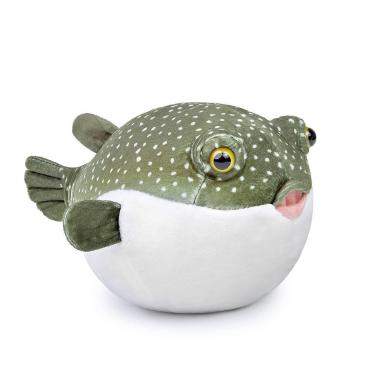 Imagem de Brinquedo de pelúcia, baiacu, peixe, peixe, 18 cm, verde para crianças