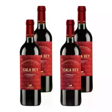 Imagem de Kit 4 Vinhos Cala Rey Tempranillo/Syrah Tinto Espanha 750ml