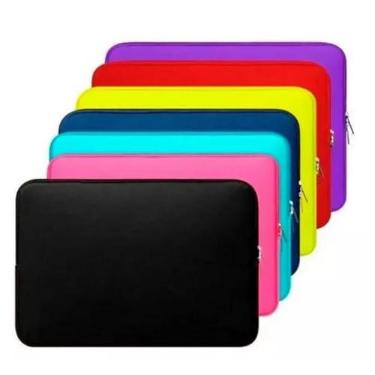 Imagem de Capa Case Pasta Maleta Notebook Macbook Neoprene 15.6/14/13.3/12/11/10/17.3 (Rosa Pink, 15.6'' - 39cm x 26cm)