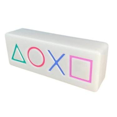 Imagem de Luminária de Mesa Botões de Controle Videogame Colorida