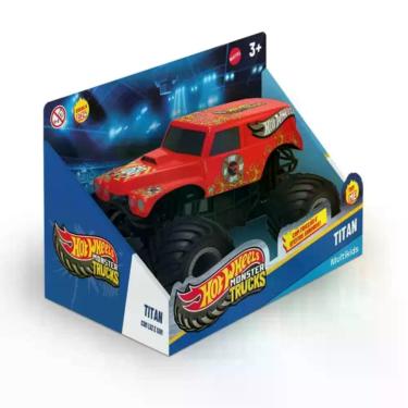 Imagem de Hot Wheels Monster Truck Titan 1:24 c/ Luz e Som Brinquedo Infantil Mu