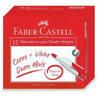Imagem de Pincel Quadro Branco Vermelho - FABER-CASTELL
