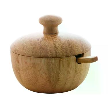Imagem de Açucareiro de Bambu com Tampa e Colher Lyor - Verona