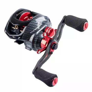 Imagem de Carretilha para Pesca Naja Carbon 12R 12 Rolamentos Corpo em Carbono Esquerda Maruri Fishing