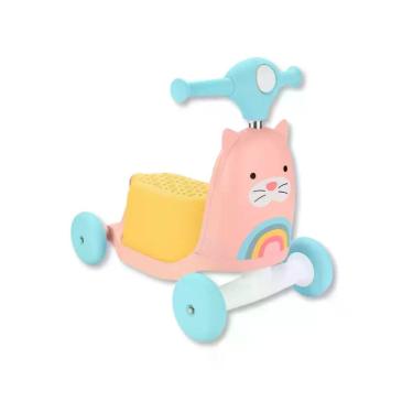 Imagem de Triciclo patinete 3 em 1 zoo gatinha - bup baby