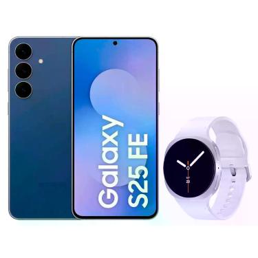 Imagem de Smartphone Samsung Galaxy S25 FE 128GB Azul - Marinho 5G + Smartwatch