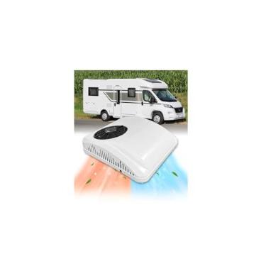 Imagem de Ar condicionado de teto de 12 V para caminhões e trailers, design discreto para resfriamento com eficiência energética