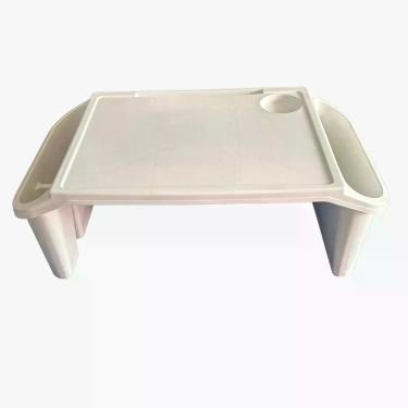 Imagem de Kit 3 Bandeja Mesa Colo Apoio Comer Refeição Cama Suporte Notebook Branco