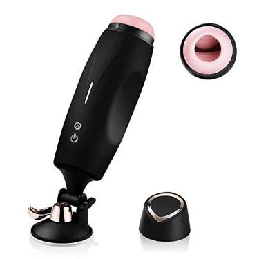 Imagem de Masturbador Automático Masculino Aquecível C Sucção Potente Vibração 8 Frequências Com 3 Intensidades Preto
