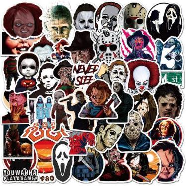 Imagem de Adesivos de papel assassino de filmes de terror para adultos, decalque