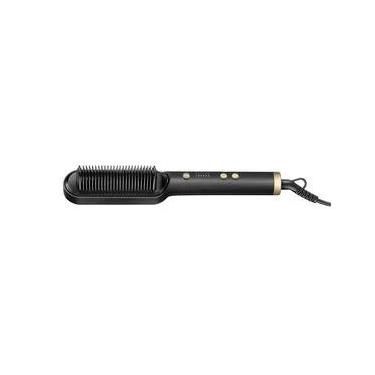 Imagem de Escova Alisadora Black Gold Argan Mondial Preto e Champagne EA-06 Bivolt
