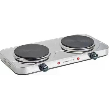 Imagem de Fogao portatil eletrico de bancada 2 bocas 2000w 220v - Agratto, 220V