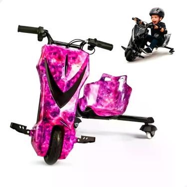 Imagem de Triciclo Drift Elétrico W350 Infantil Radical c/ Kit Proteção - ANJJ