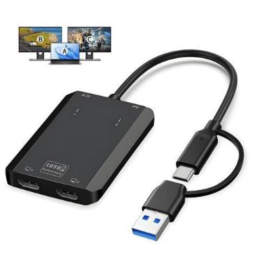 Imagem de Adaptador DERSUR USB 3.0 para Duplo HD 1080P 60Hz