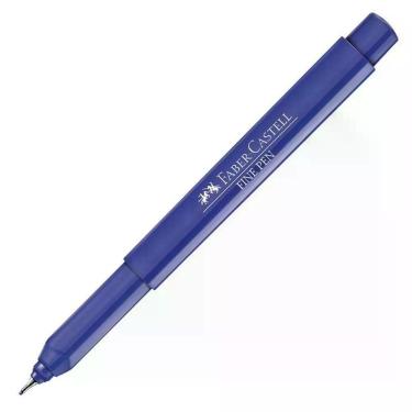 Imagem de Caneta Faber-Castell Fine Pen Colors com Ponta Fina 0,4 mm Tinta de Alta Qualidade Secagem Rápida 1 Unidade Azul