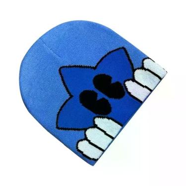 Imagem de Gorro De Lã Tricotado Estampado Y2K Unissex, Acessórios De Moda Hip Ho