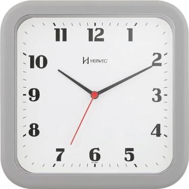 Imagem de Relógio de Parede Quartz Cinza