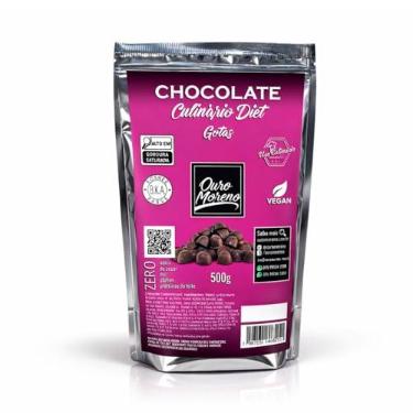 Imagem de Chocolate em Gotas Zero Açúcar Zero Lactose Culinário Ouro Moreno 500g